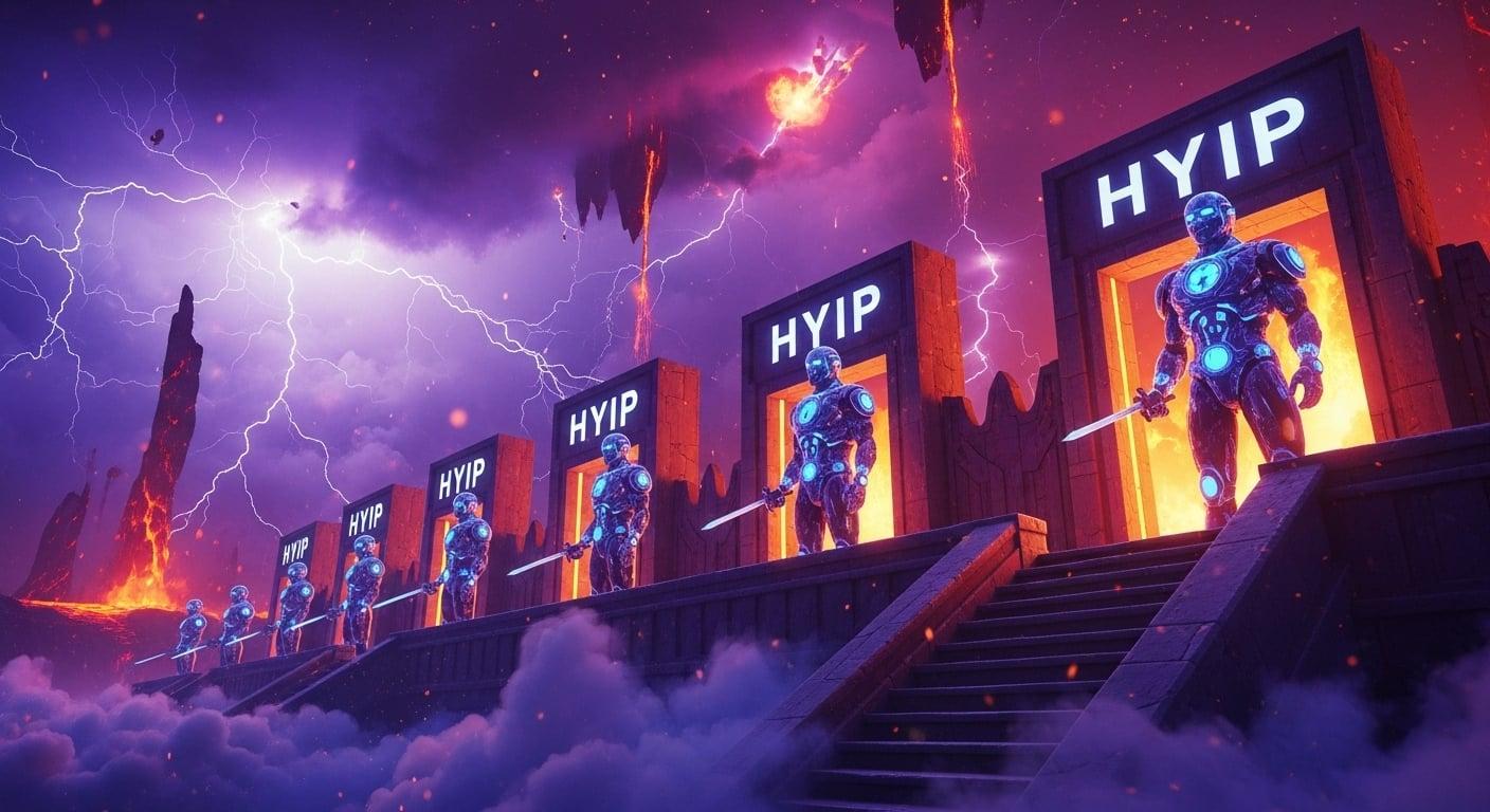 Juggling fireballs of profit and risk, the art of the HYIP master.