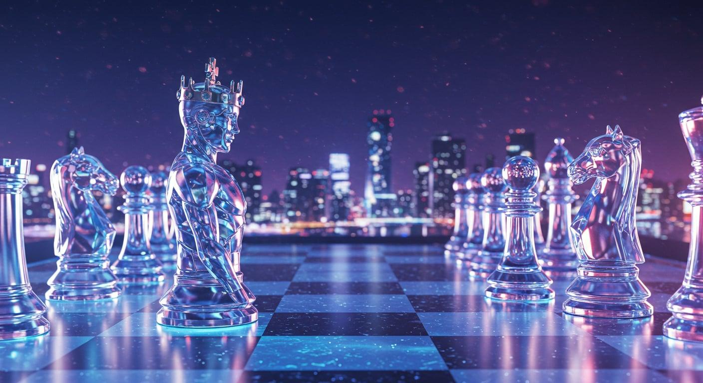 A chess game between a king (the Admin) and a bishop (the Monitor).