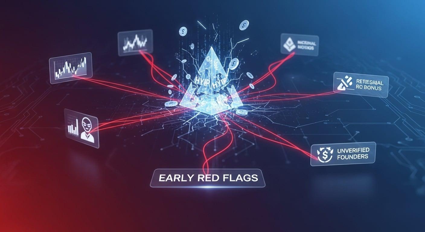 A computer screen with a HYIP login page that is subtly flickering and dissolving, revealing a hacker behind it.