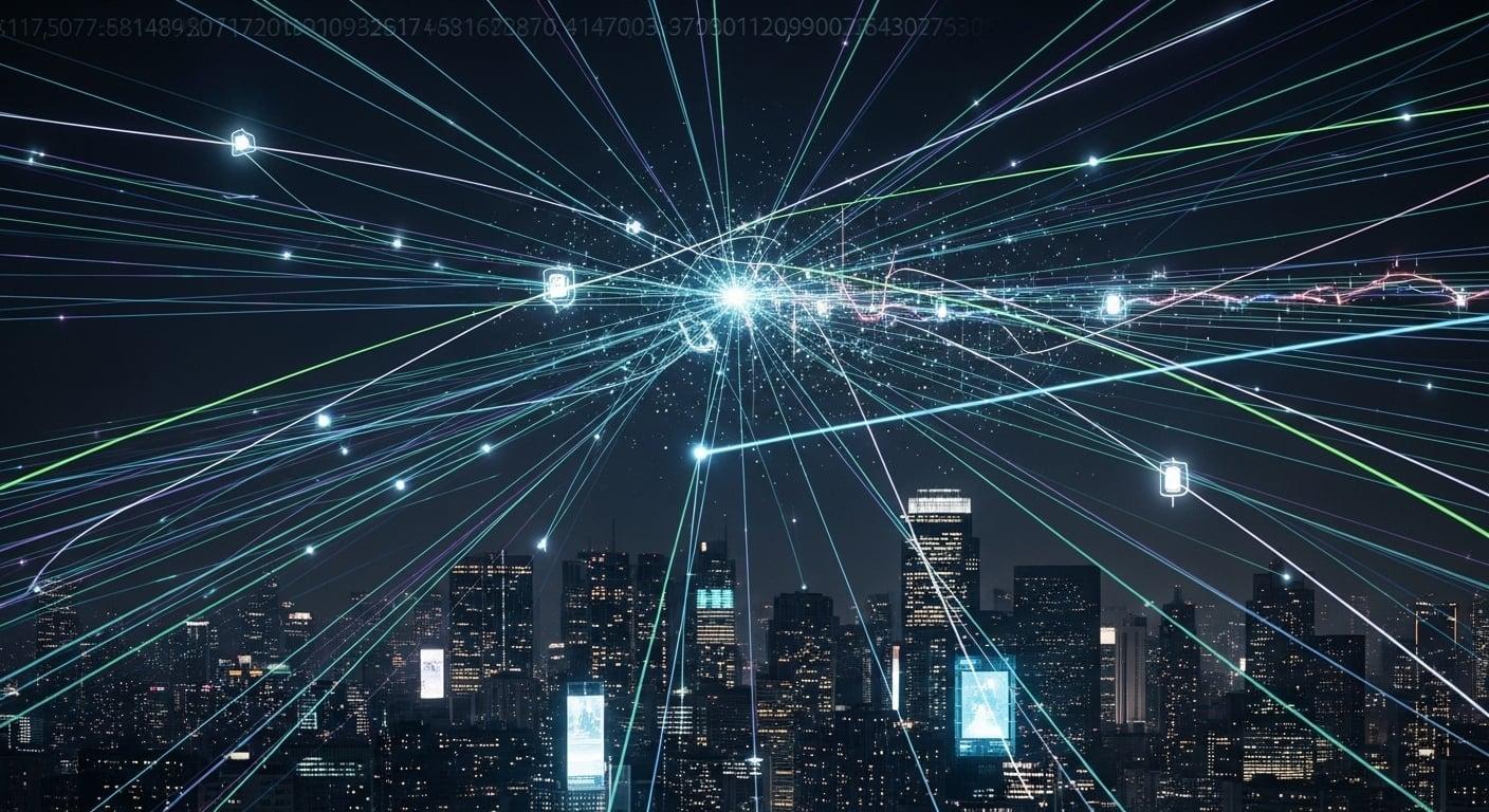 The brutal calculus of risk vs. reward, etched in glowing code.