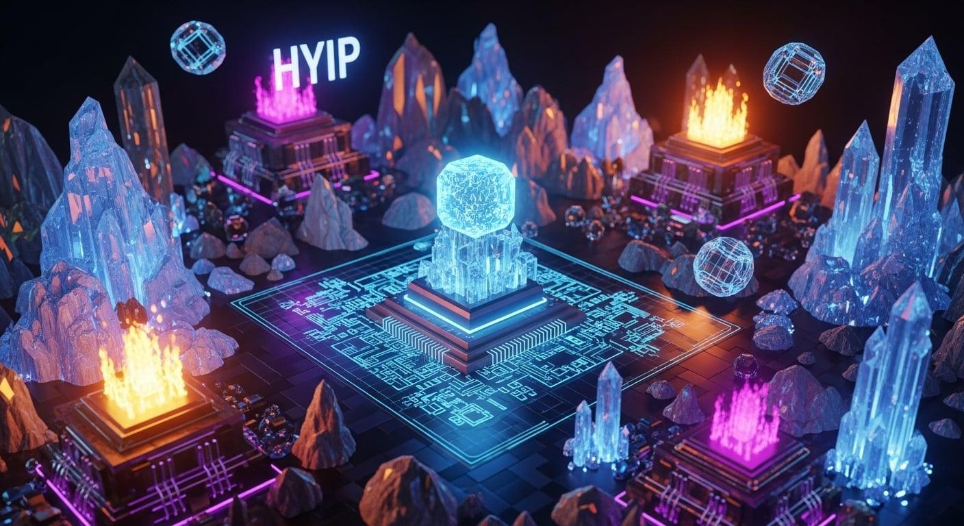 A forensic chalkboard mapping out the brutal, final days of a HYIP's collapse.