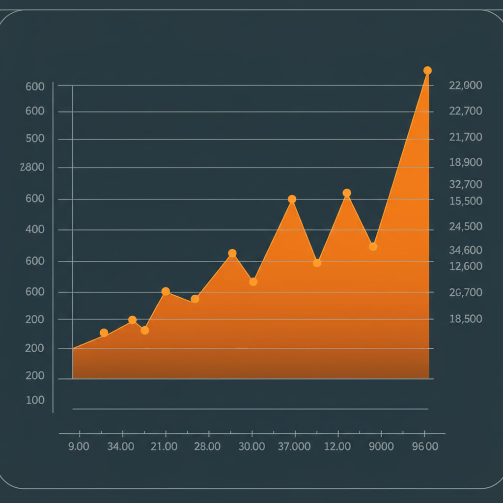 An illustration of a futuristic AI interface showing predictive scam scores for HYIPs.